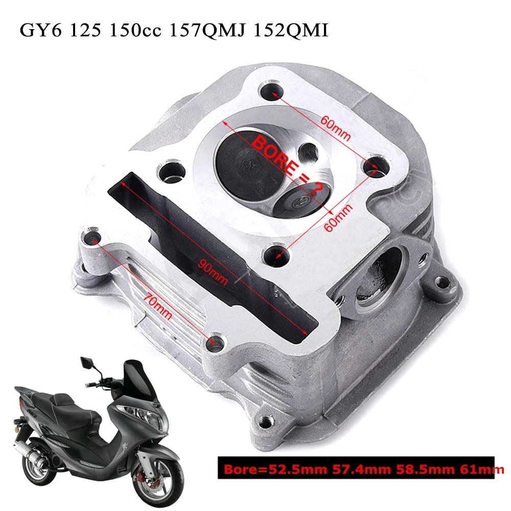 Motorcycle Engine Parts - Cabezal de cilindro GY6 para motocicleta,