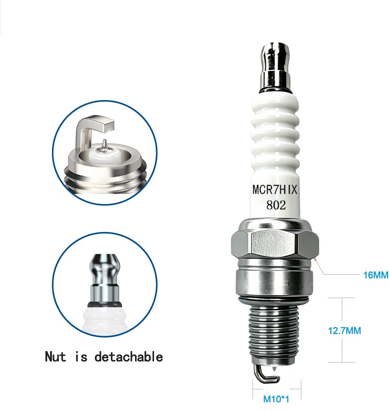 1-4 unidades, bujía de iridio  - Motorcycle Spark Plug reseña y precio